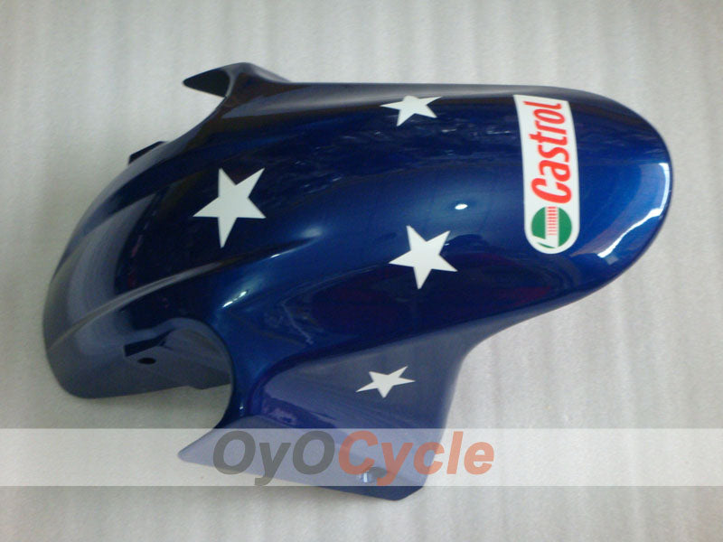 Kit de carenado por inyección para CBR600F4i 01-03 - Rojo, Azul - Castrol, MICHELIN #OYO87900144