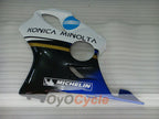 Kit de carenado de inyección para CBR600F4i 01-03 - Blanco, Negro - Konica Minolta, MICHELIN #OYO87900159