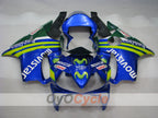 Kit de carenado de inyección para CBR600F4i 01-03 - Amarillo, Azul - Castrol #OYO87900162