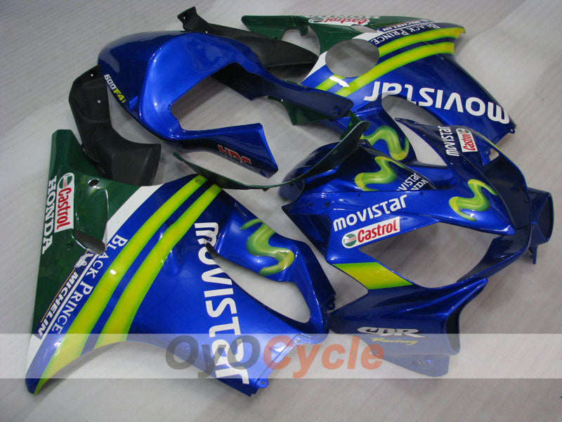 Kit de carenado de inyección para CBR600F4i 01-03 - Amarillo, Azul - Castrol #OYO87900162 Imagen principal del producto