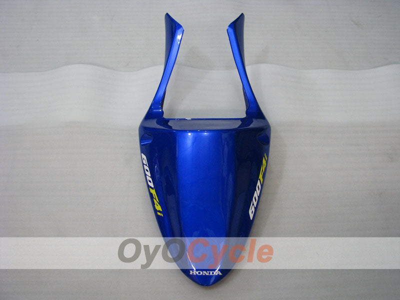 Kit de carenado de inyección para CBR600F4i 01-03 - Amarillo, Azul - Castrol #OYO87900162