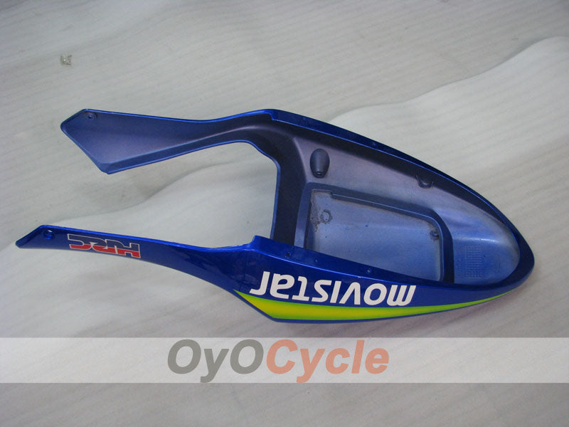 Kit de carenado de inyección para CBR600F4i 01-03 - Amarillo, Azul - Castrol #OYO87900162