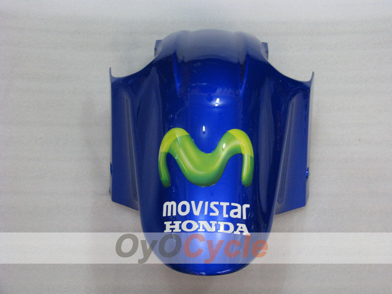 Kit de carenado de inyección para CBR600F4i 01-03 - Amarillo, Azul - Castrol #OYO87900162