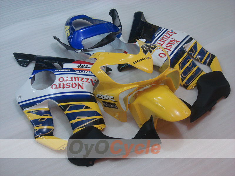 Kit de carenado por inyección para CBR600F4i 01-03 - Amarillo, Blanco - MICHELIN, Nastro Azzurro #OYO87900165 Imagen principal del producto