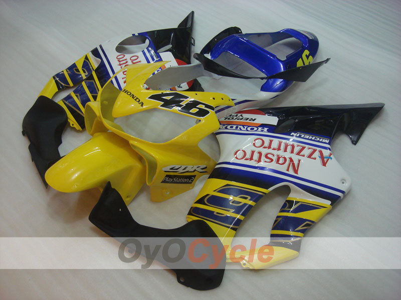 Kit de carenado por inyección para CBR600F4i 01-03 - Amarillo, Blanco - MICHELIN, Nastro Azzurro #OYO87900165 Imagen secundaria del producto