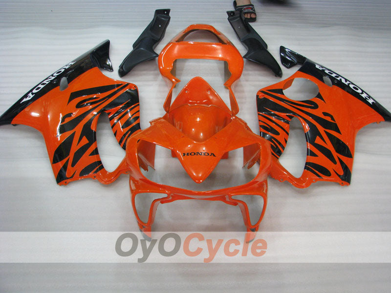 Kit de carenado por inyección para CBR600F4i 01-03 - Naranja, Negro - Estilo de fábrica #OYO87900167