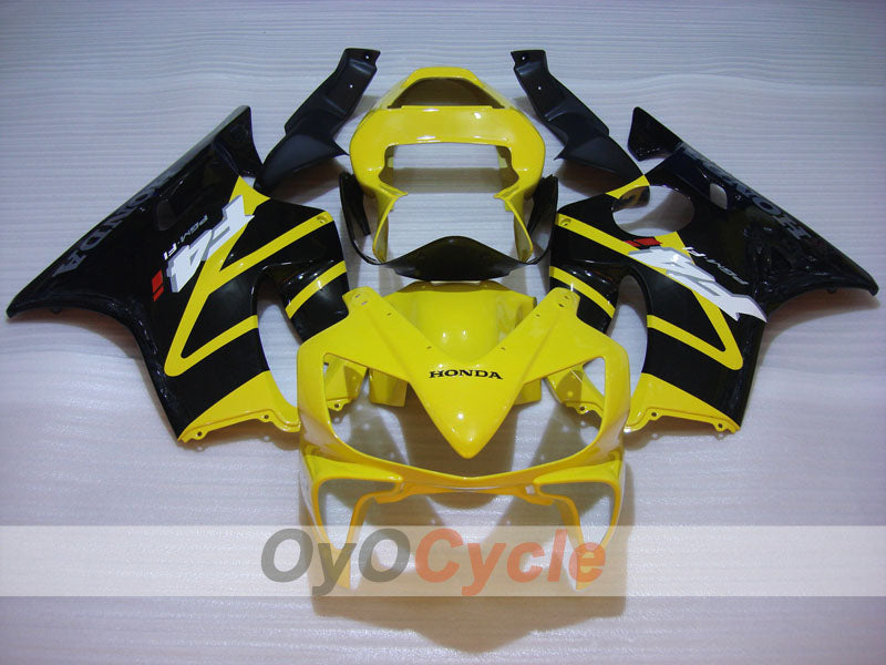 Kit de carenado por inyección para CBR600F4i 01-03 - Amarillo, Negro, Rosa - Estilo de fábrica #OYO87900182