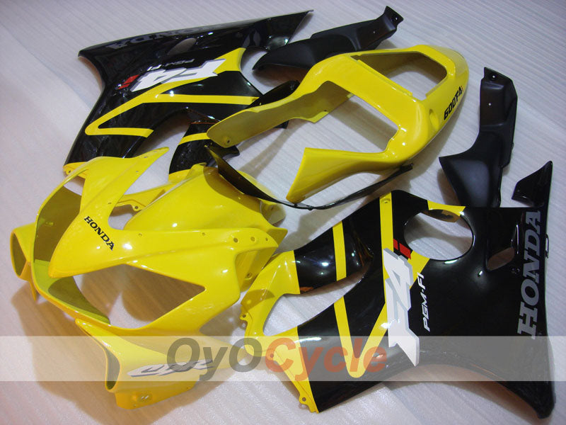 Kit de carenado por inyección para CBR600F4i 01-03 - Amarillo, Negro, Rosa - Estilo de fábrica #OYO87900182 Imagen principal del producto