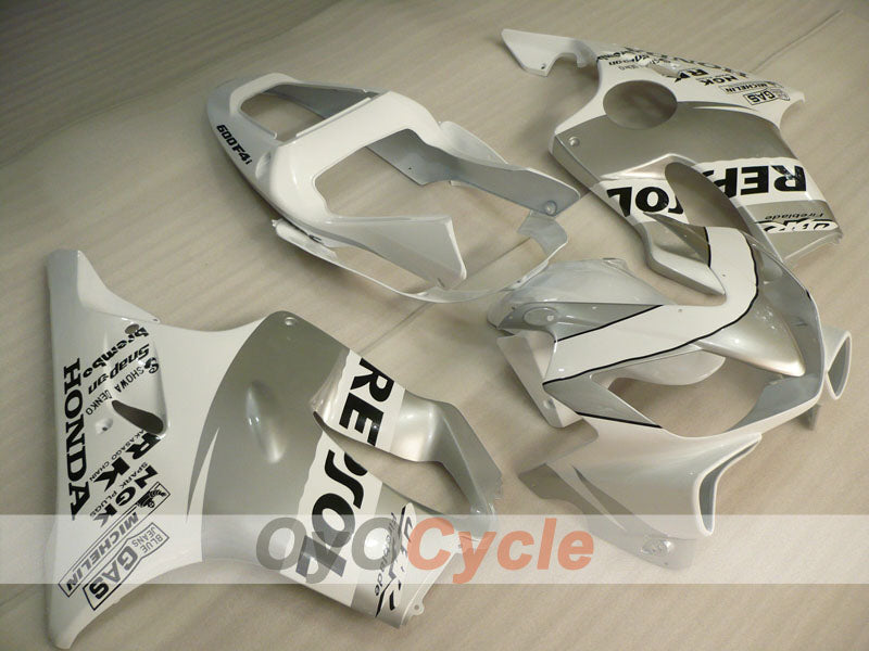 Carenado de inyección para CBR600F4i 01-03 - Blanco, Plata - Repsol #OYO87900185 Imagen secundaria del producto