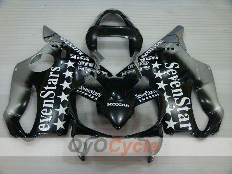 Kit de carenado por inyección para CBR600F4i 01-03 - Negro, Plata - SevenStars #OYO87900193 Imagen principal del producto