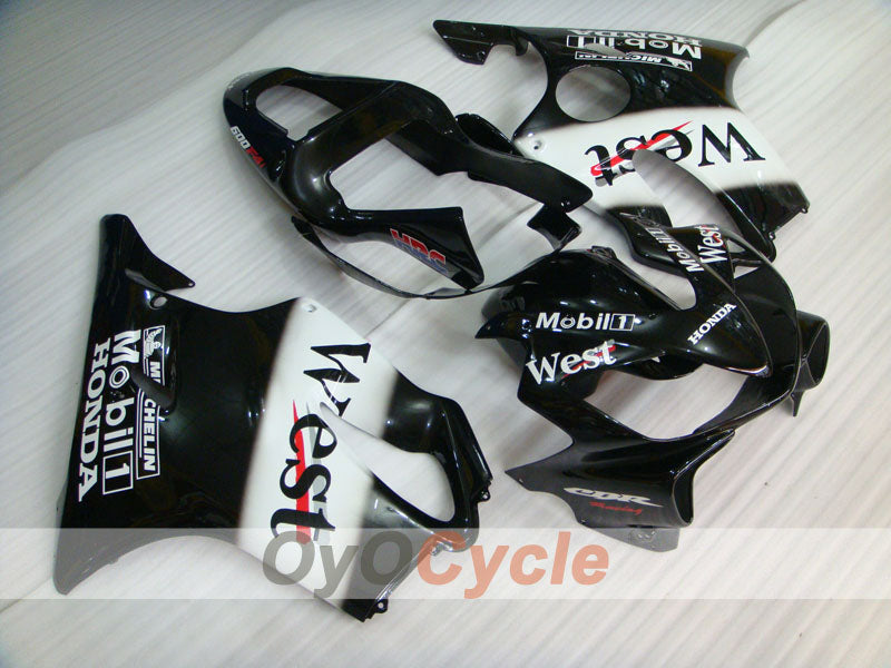 Kit de carenado por inyección para CBR600F4i 01-03 - Blanco, Negro - MICHELIN, Oeste #OYO87900194 Imagen principal del producto