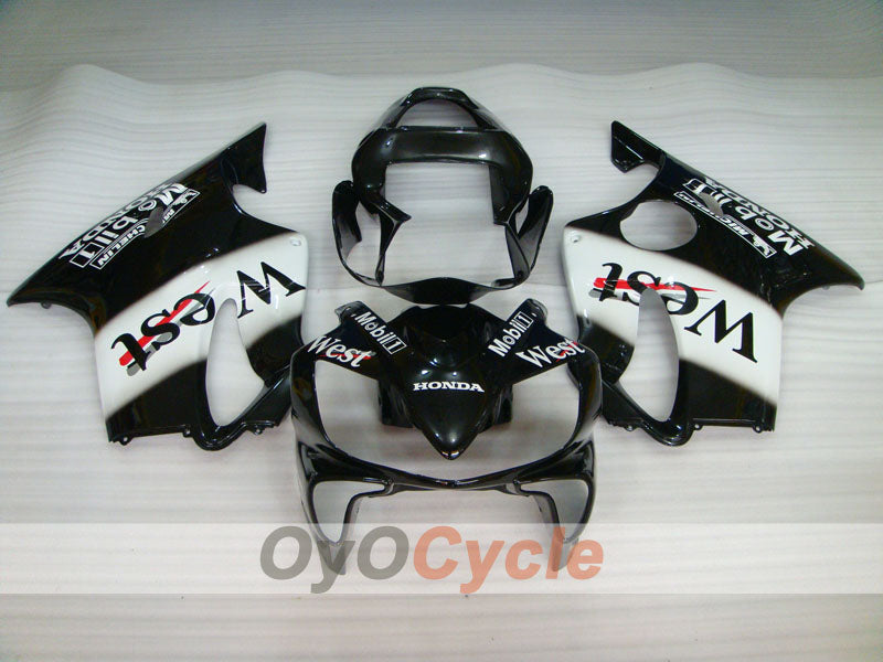Kit de carenado por inyección para CBR600F4i 01-03 - Blanco, Negro - MICHELIN, Oeste #OYO87900194 Imagen secundaria del producto