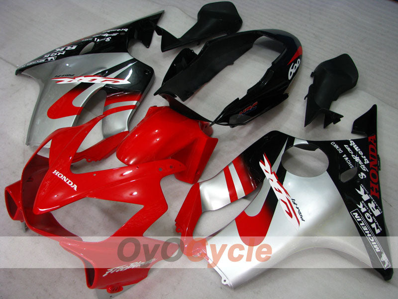 Kit de carenado por inyección para CBR600F4i 04-07 - Rojo, Negro - Estilo de fábrica #OYO87900213