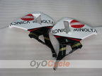 Kit de carenado de inyección para CBR600RR 05-06 - Rojo, Blanco - Konica Minolta #OYO87900257