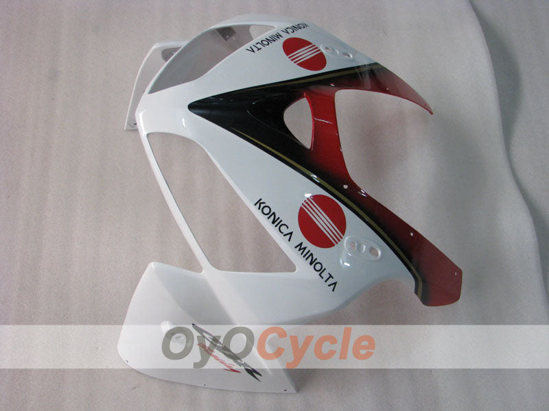 Kit de carenado de inyección para CBR600RR 05-06 - Rojo, Blanco - Konica Minolta #OYO87900257
