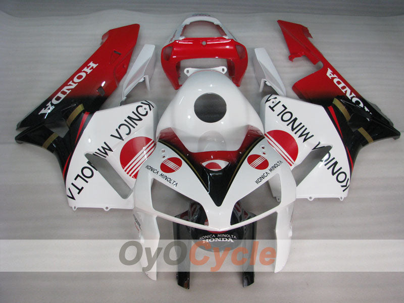 Kit de carenado de inyección para CBR600RR 05-06 - Rojo, Blanco - Konica Minolta #OYO87900257 Imagen secundaria del producto