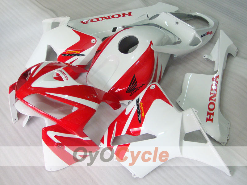 Kit de carenado por inyección para CBR600RR 05-06 - Rojo, Blanco - Estilo de fábrica #OYO87900310 Imagen secundaria del producto