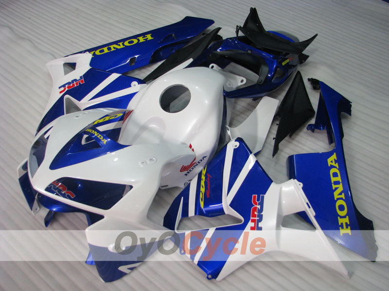 Kit de carenado por inyección para CBR600RR 05-06 - Azul, Blanco - Estilo de fábrica #OYO87900312 Imagen secundaria del producto