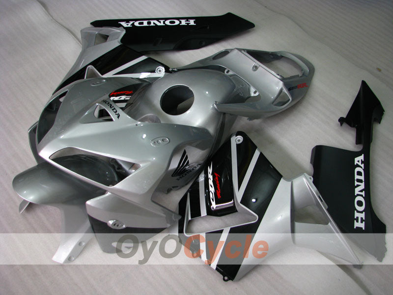 Kit de carenado por inyección para CBR600RR 05-06 - Negro, Plata - Estilo de fábrica #OYO87900315