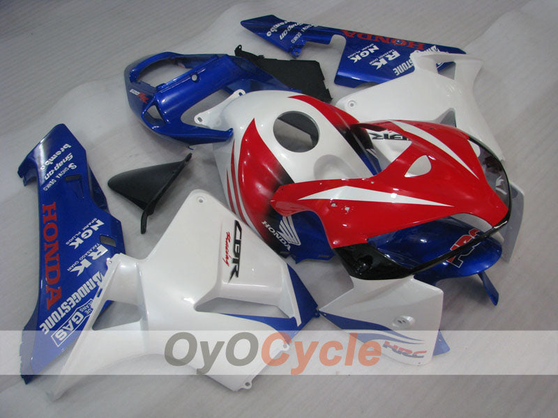 Kit de carenado por inyección para CBR600RR 05-06 - Azul, Blanco - Estilo de fábrica #OYO87900316 Imagen principal del producto