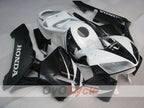 Kit de carenado por inyección para CBR600RR 05-06 - Blanco, Negro - Estilo de fábrica #OYO87900320