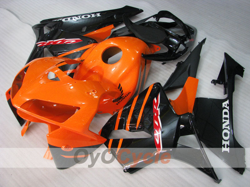Kit de carenado por inyección para CBR600RR 05-06 - Naranja, Negro - Estilo de fábrica #OYO87900322