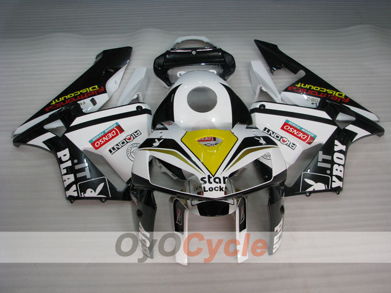 Kit de carenado por inyección para CBR600RR 05-06 - Blanco, Negro - PlayBoy #OYO87900323 Imagen secundaria del producto