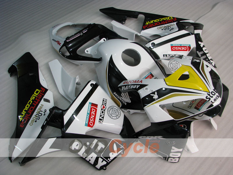 Kit de carenado por inyección para CBR600RR 05-06 - Blanco, Negro - PlayBoy #OYO87900323 Imagen principal del producto