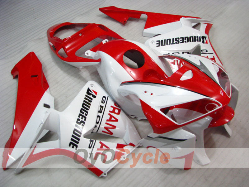 Kit de carenado por inyección para CBR600RR 05-06 - Rojo, Blanco - PRAMAC #OYO87900324
