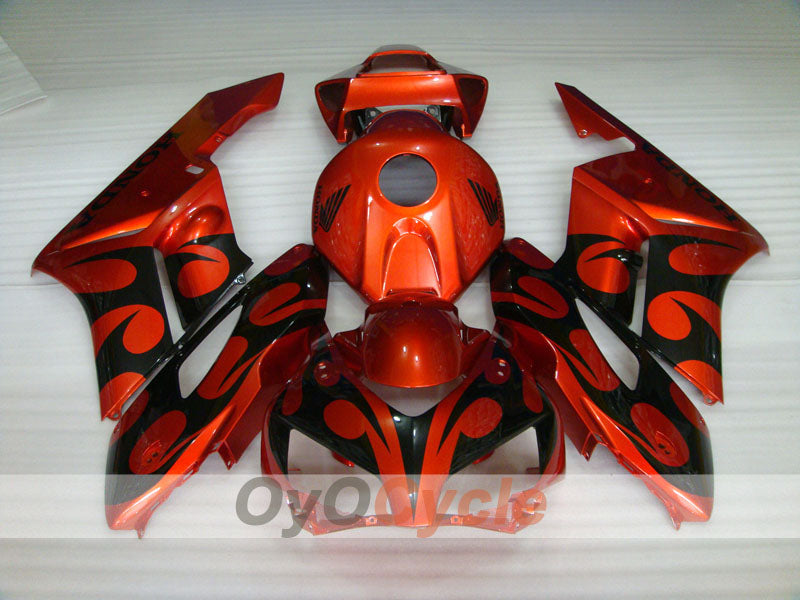 Carenado de inyección para CBR1000RR 04-05 - Naranja, Negro - Llama #OYO87900490
