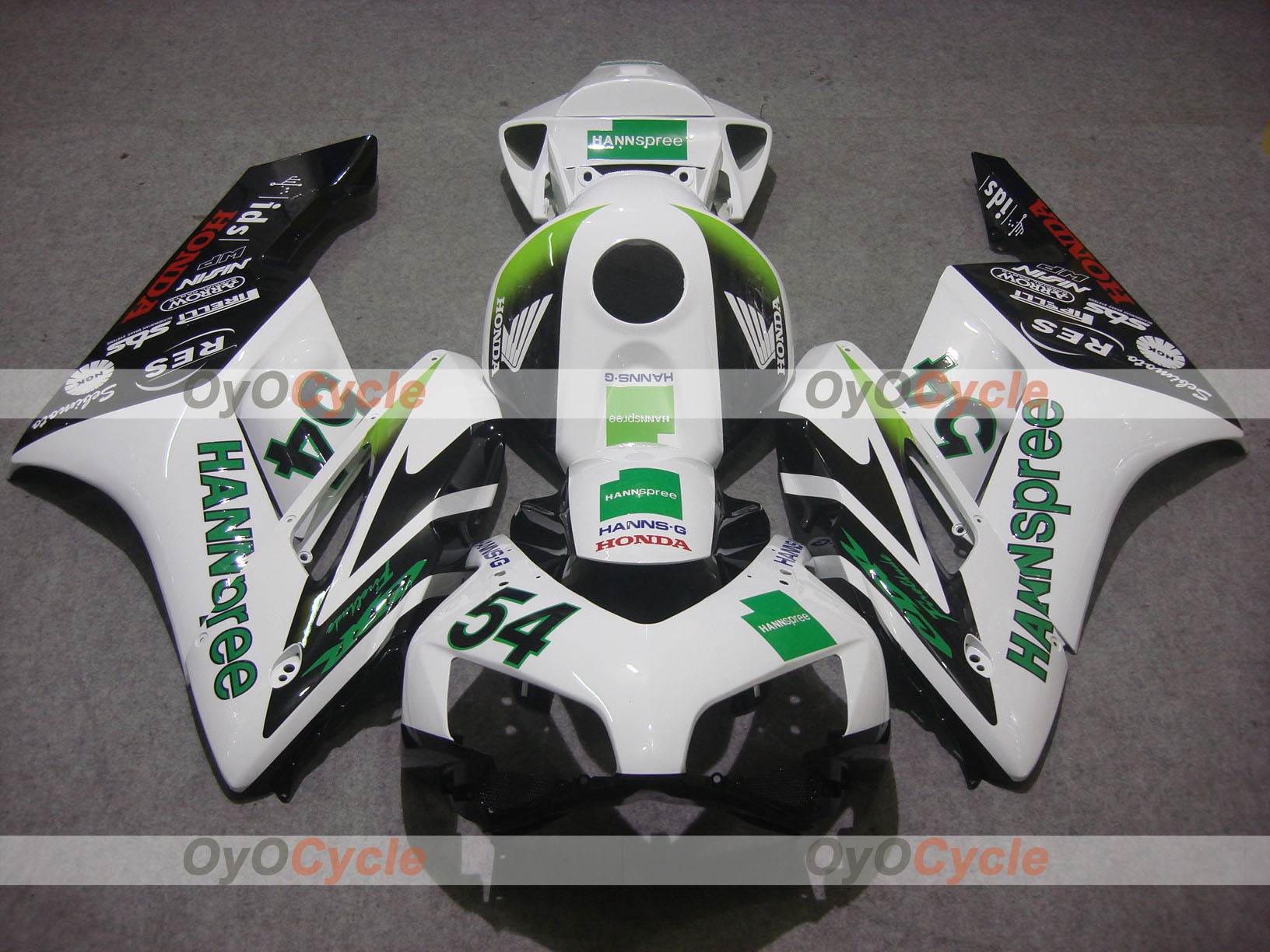 Kit de carenado por inyección para CBR1000RR 04-05 - Blanco, Negro - HANN Spree #OYO87900495 Imagen secundaria del producto