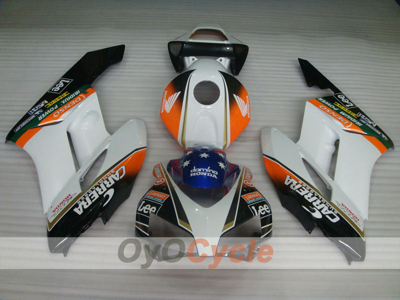 Kit de carenado por inyección para CBR1000RR 04-05 - Blanco, Negro - CARRERA, Lee #OYO87900505