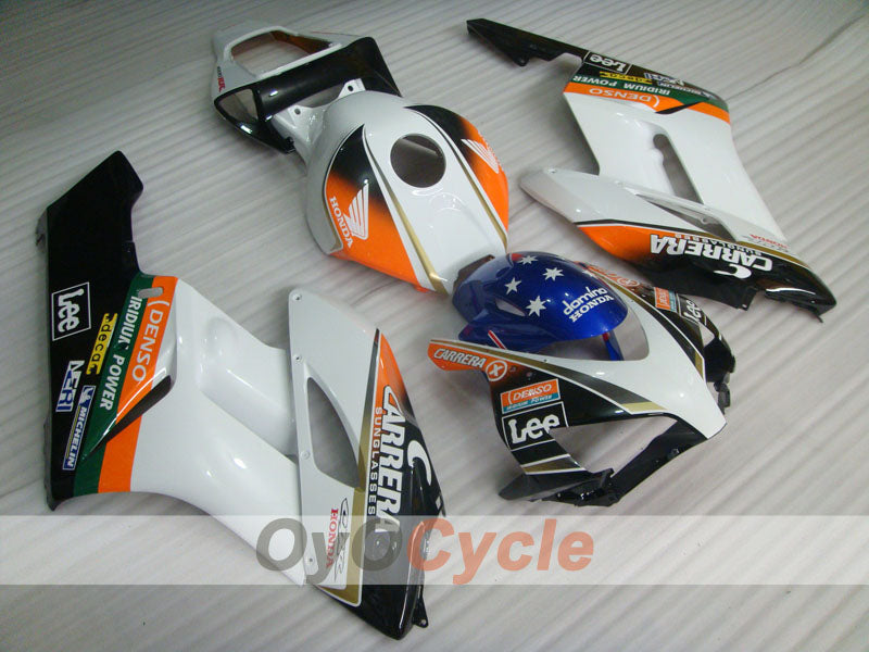 Kit de carenado por inyección para CBR1000RR 04-05 - Blanco, Negro - CARRERA, Lee #OYO87900505