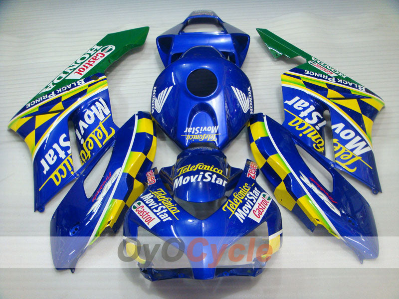 Carenado de inyección para CBR1000RR 04-05 - Amarillo, Azul - Movistar #OYO87900512 Imagen secundaria del producto
