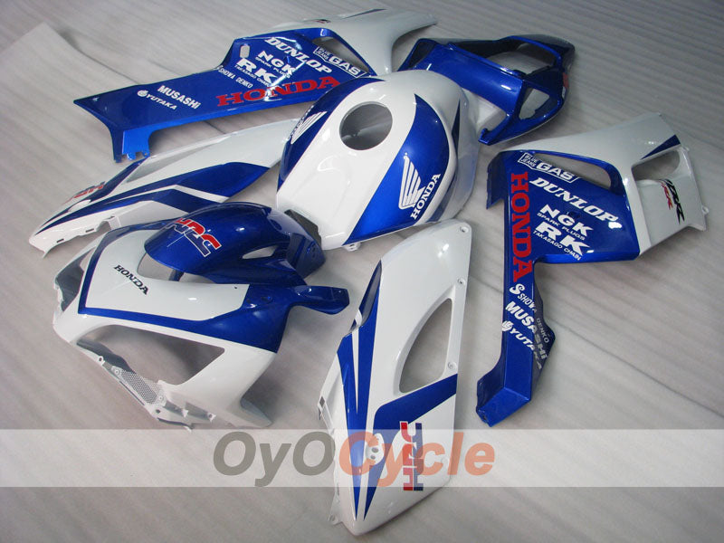 Carenado de inyección para CBR1000RR 04-05 - Azul, Blanco - Estilo de fábrica, HRC #OYO87900521