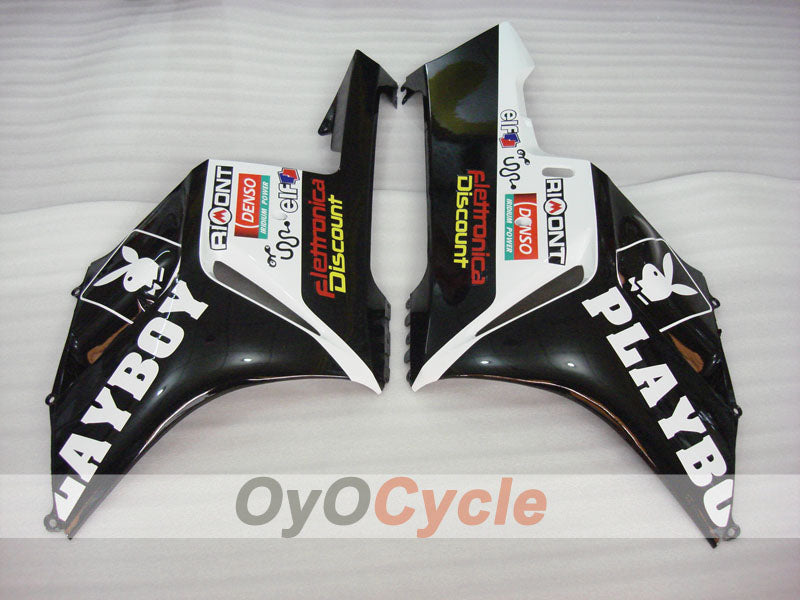 Kit de carenado por inyección para CBR1000RR 04-05 - Blanco, Negro - PlayBoy #OYO87900523