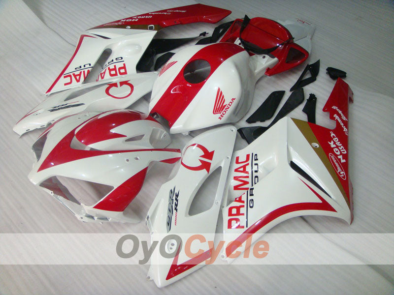 Kit de carenado por inyección para CBR1000RR 04-05 - Rojo, Blanco - PRAMAC #OYO87900526