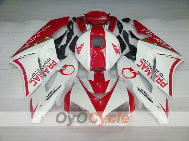 Kit de carenado por inyección para CBR1000RR 04-05 - Rojo, Blanco - PRAMAC #OYO87900526