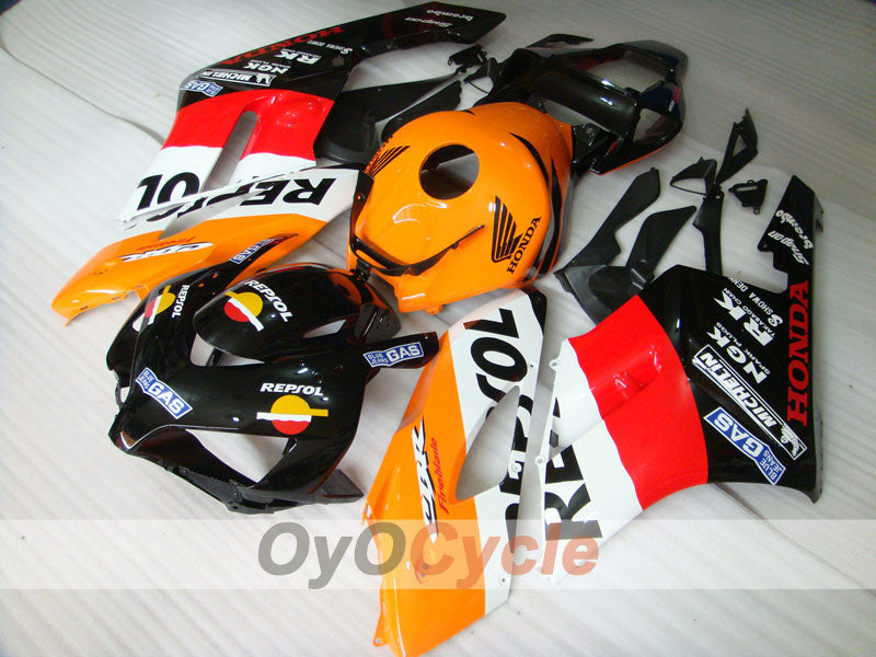 Carenado de inyección para CBR1000RR 04-05 - Naranja, Negro - Repsol #OYO87900530