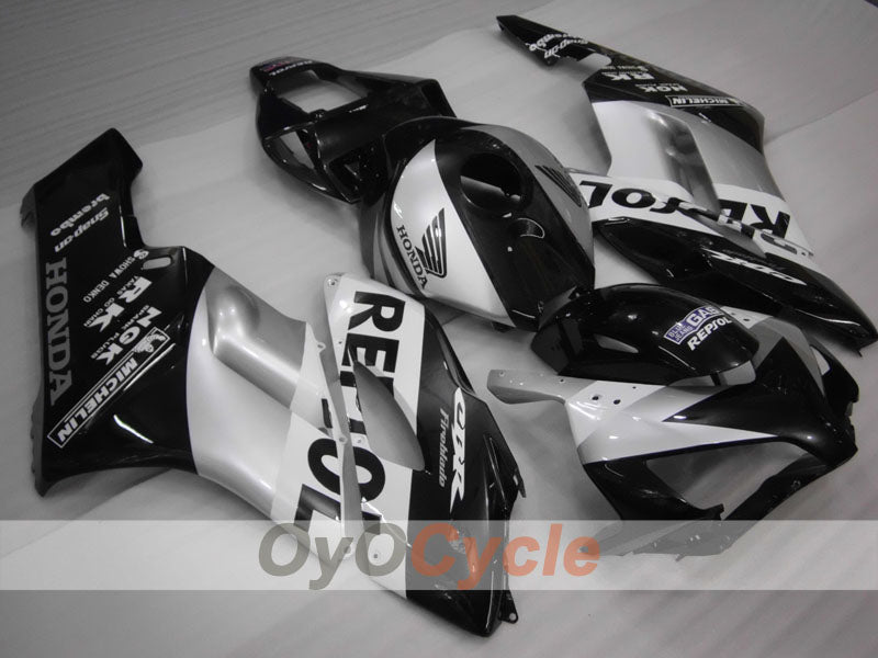 Carenado de inyección para CBR1000RR 04-05 - Negro, Plata - Repsol #OYO87900532 Imagen principal del producto