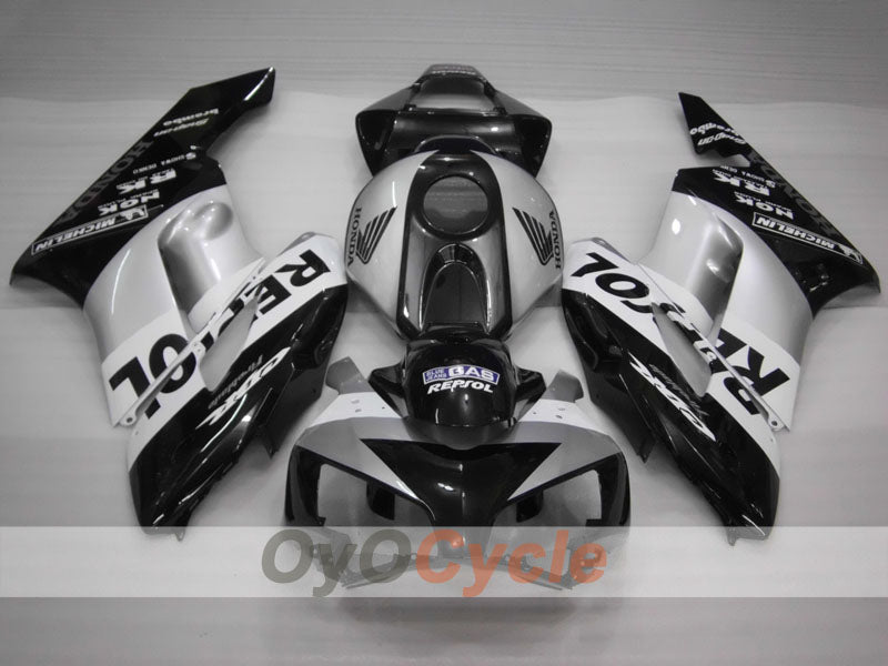 Carenado de inyección para CBR1000RR 04-05 - Negro, Plata - Repsol #OYO87900532