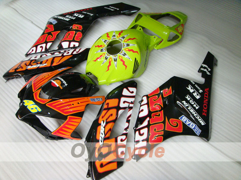 Kit de carenado por inyección para CBR1000RR 04-05 - Cian, Negro - Rossi #OYO87900542 Imagen secundaria del producto