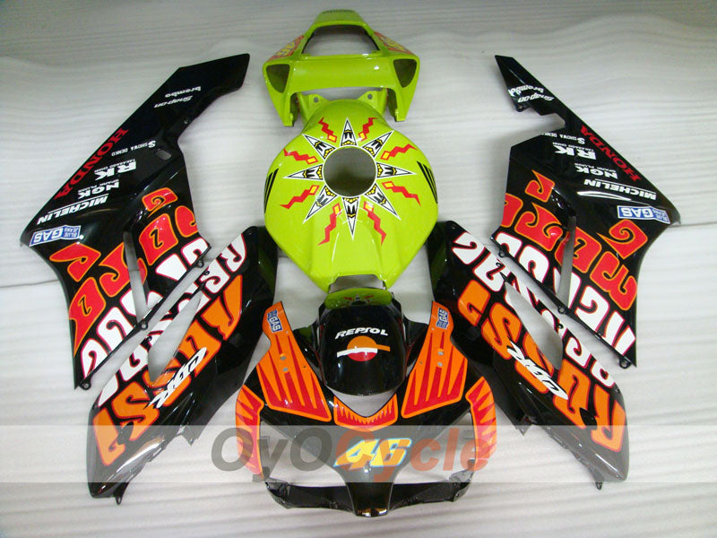Kit de carenado por inyección para CBR1000RR 04-05 - Cian, Negro - Rossi #OYO87900542