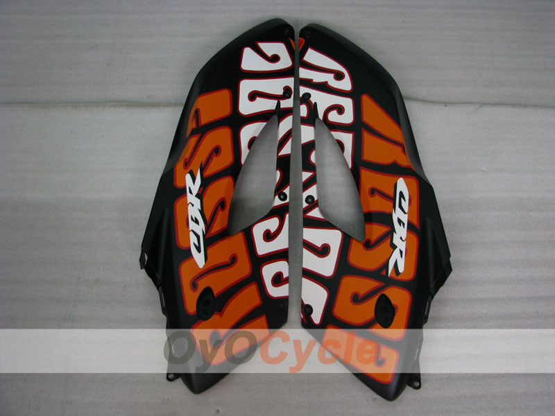 Kit de carenado por inyección para CBR1000RR 04-05 - Naranja, Negro, Mate - Rossi #OYO87900543
