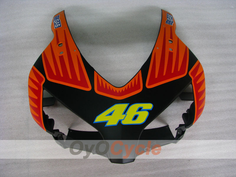 Kit de carenado por inyección para CBR1000RR 04-05 - Naranja, Negro, Mate - Rossi #OYO87900543