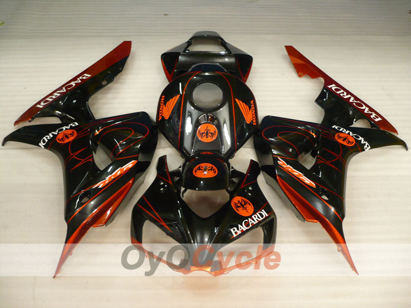 Kit de carenado por inyección para CBR1000RR 06-07 - Naranja, Negro - BACARDI #OYO87900549 Imagen secundaria del producto