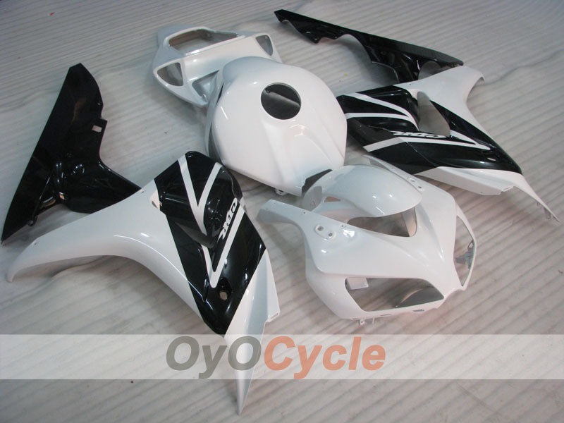 Carenado inyectado para CBR1000RR 06-07 - Blanco, Negro - Fireblade #OYO87900572