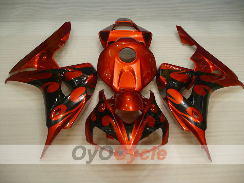 Kit de carenado por inyección para CBR1000RR 06-07 - Naranja, Negro - Llama #OYO87900584 Imagen secundaria del producto
