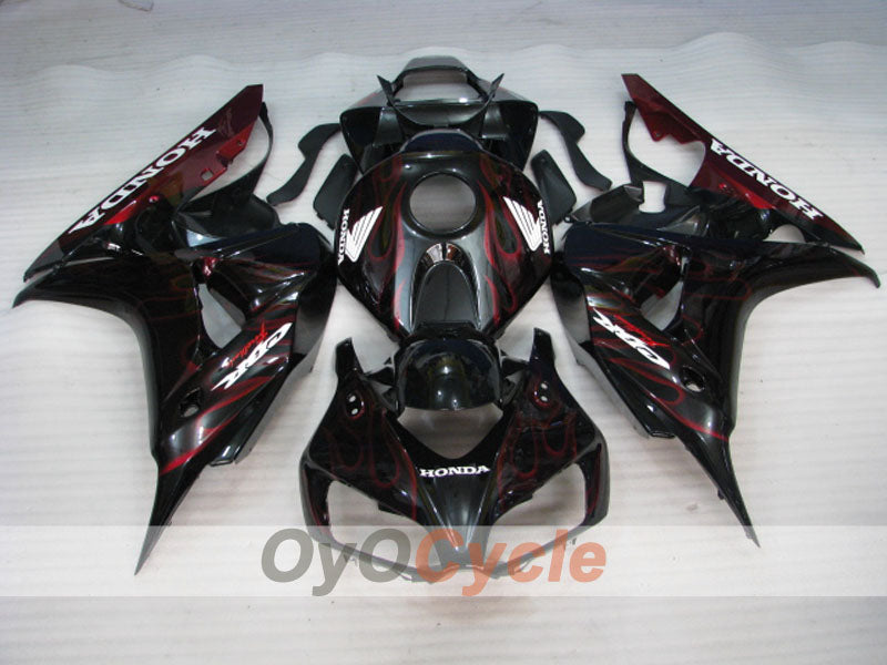 Kit de carenado por inyección para CBR1000RR 06-07 - Rojo, Negro - Llama #OYO87900594 Imagen secundaria del producto