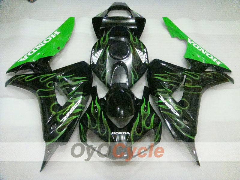 Kit de carenado de inyección para CBR1000RR 06-07 - Verde, Negro - Llama #OYO87900595 Imagen secundaria del producto